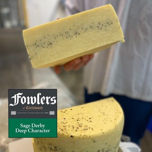 Fowlers Sage Derby Semi-hard & Crumbly