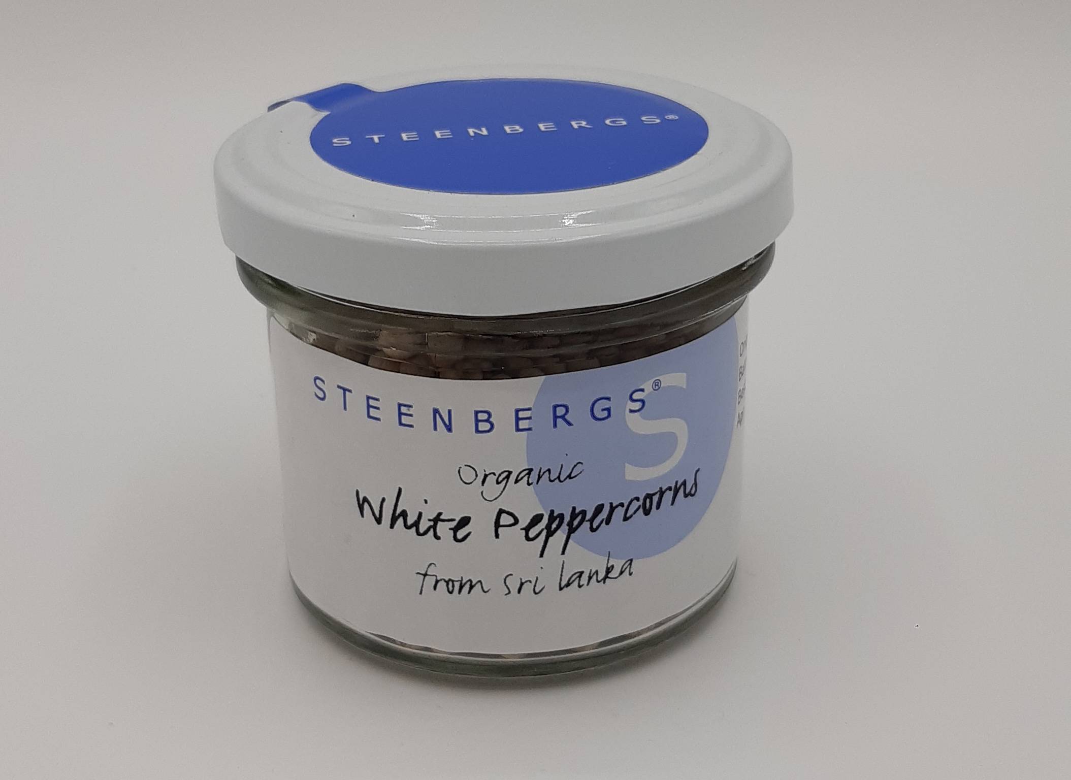 Steenbergs White Peppercorns Salt & Pepper