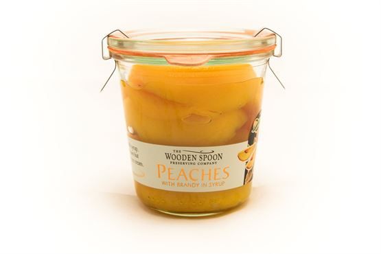 Wooden Spoon Peaches with Brandy Preserved Fruits