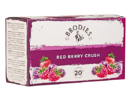 Brodies Red Berry Crush Tea Bags Teas