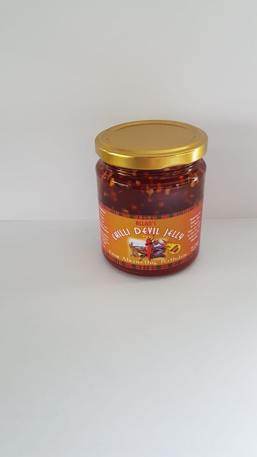 Allan's Devil Hot Chilli Jelly Savoury Jellies & Ja