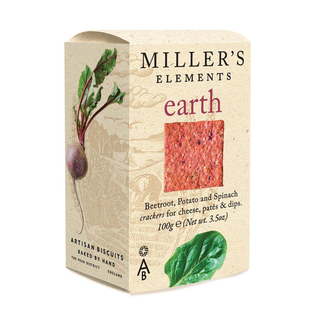Miller's Elements Earth Crackers Savoury Biscuits/Oat