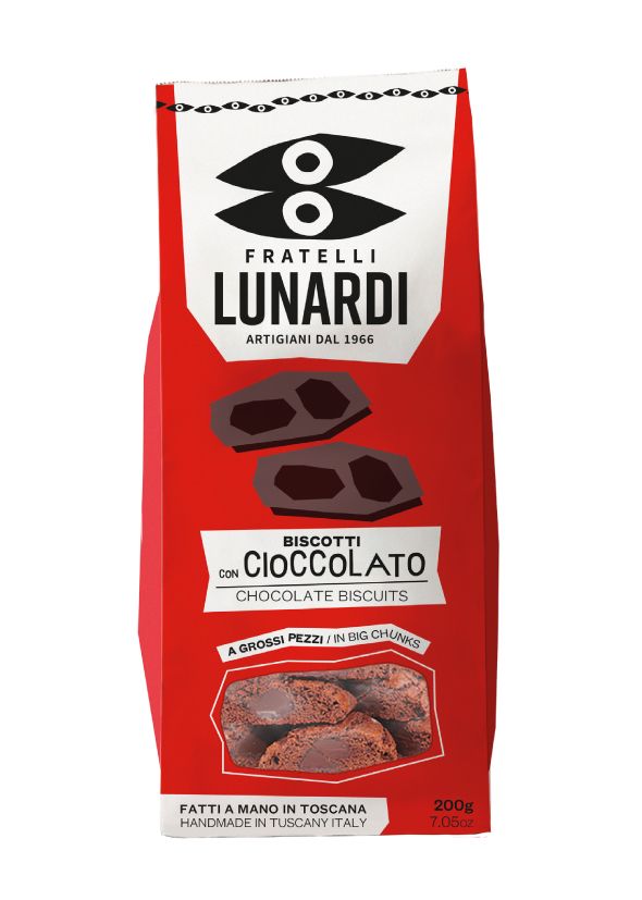 Lunardi Chocolate Cantucci Sweet Biscuits