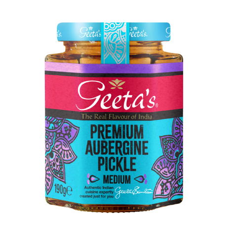 Geeta's Premium Aubergine Pickle Chutneys & Relishes