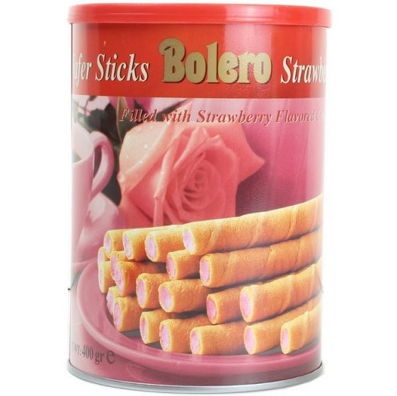 Bolero Strawberry Wafer Sticks