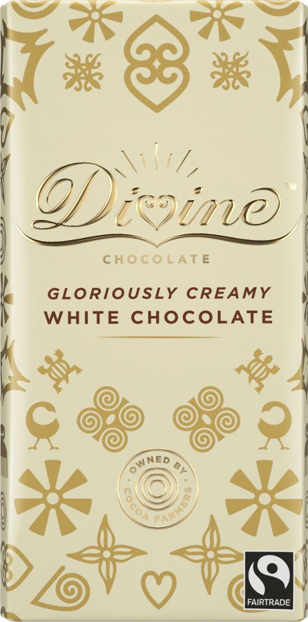 Divine White Chocolate Chocolate Bars