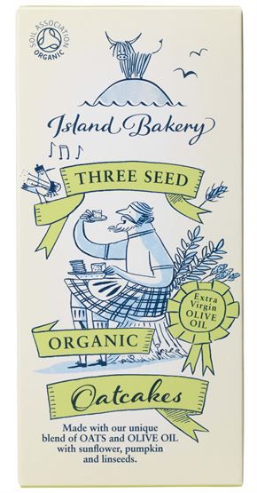 Island Bakery Three Seed Oatcakes Savoury Biscuits/Oat