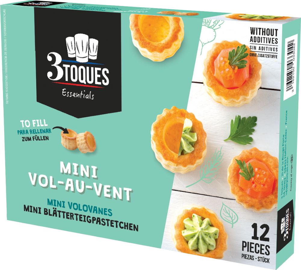 3 Toques Mini Vol-au-vents Baked Snacks