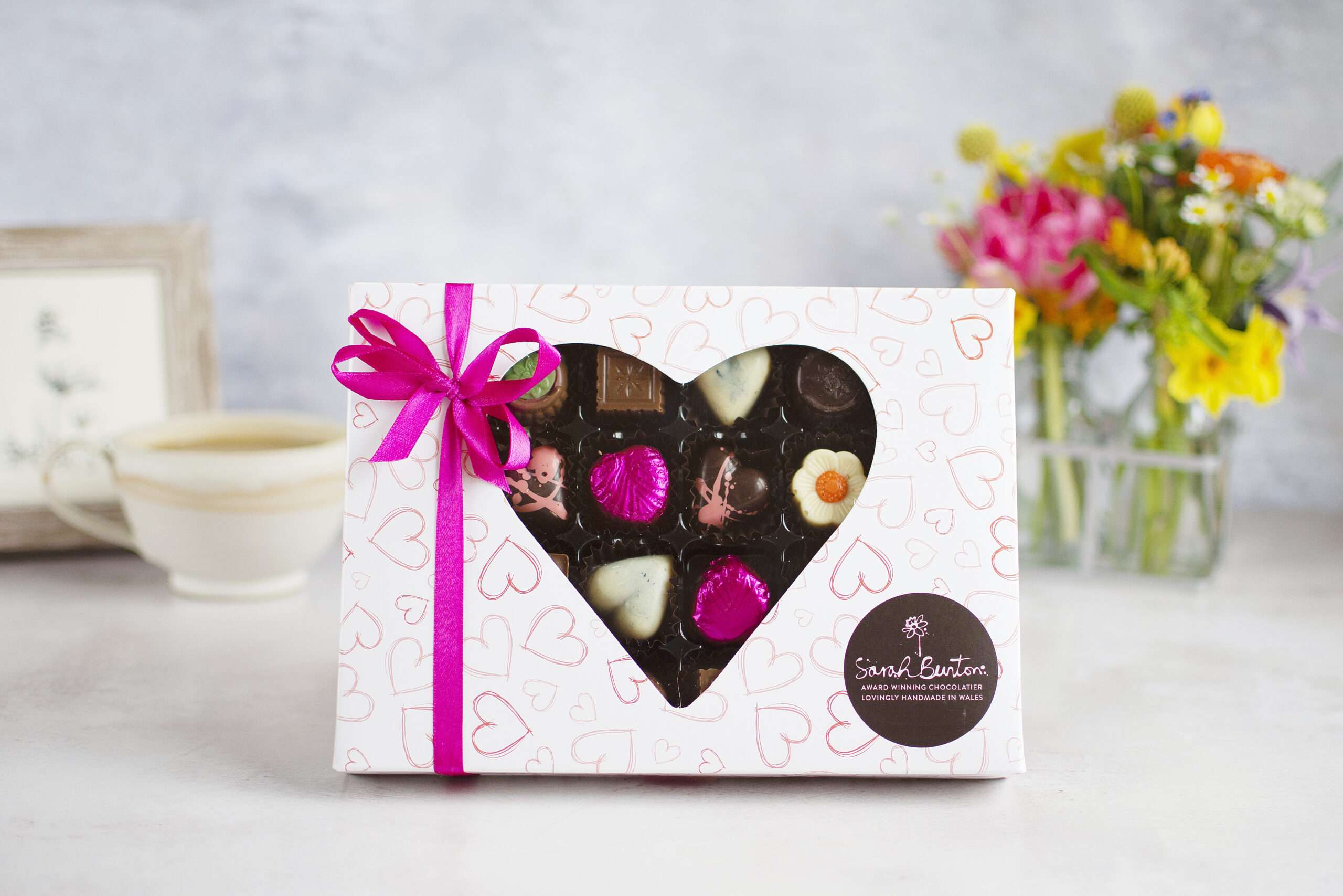 Sarah Bunton Luxury Heart Chocolate Box
