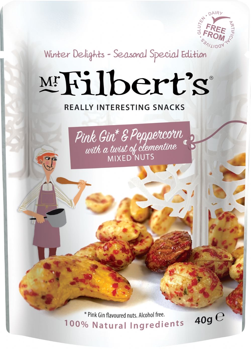 Mr Filbert's Pink Gin & Peppercorn Nuts