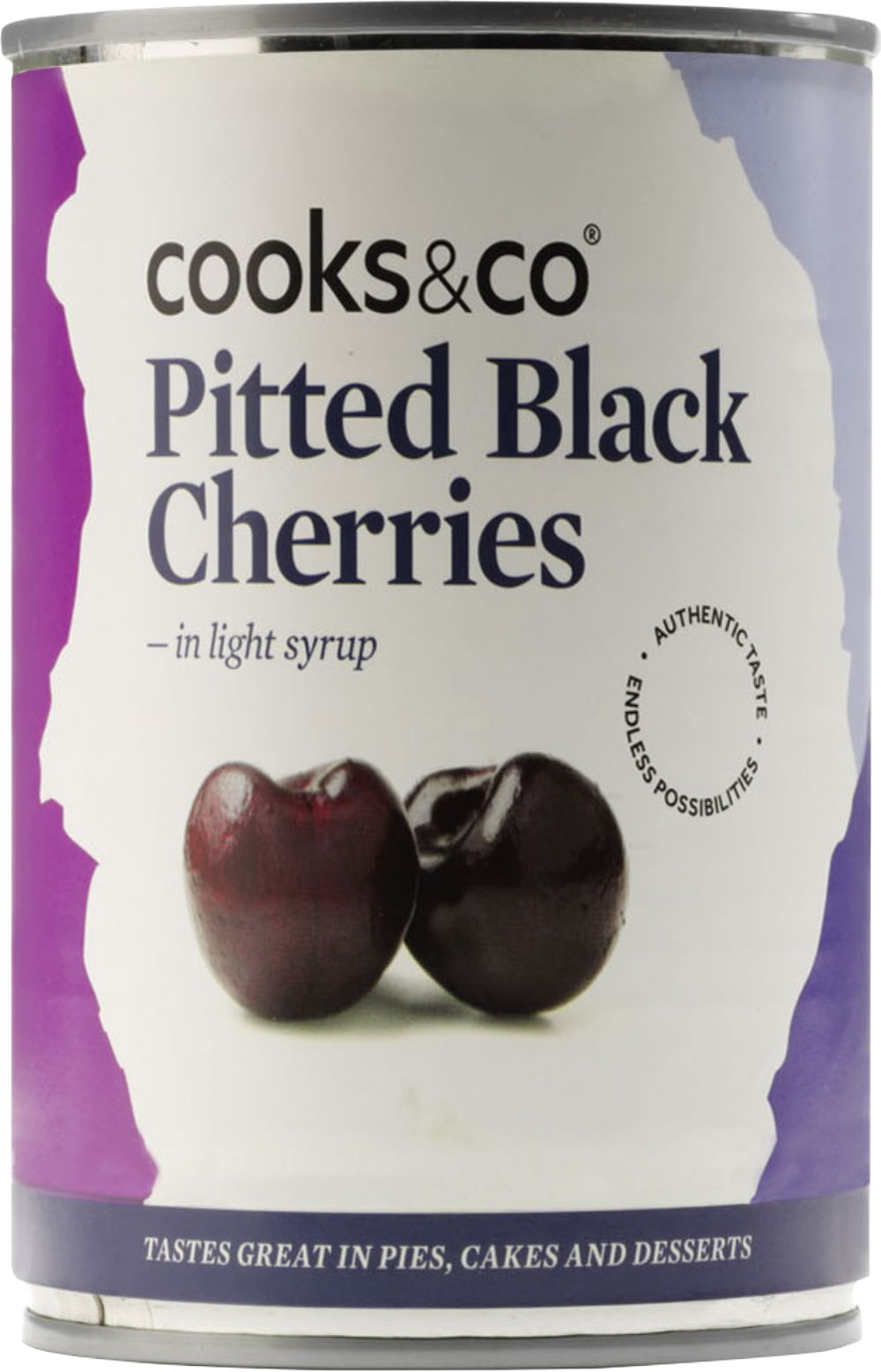 Cooks & Co Pitted Black Cherries
