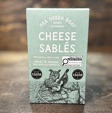 Pea Green Boat Nigella & Chive Sables