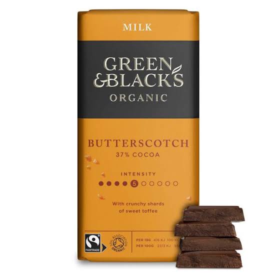 Green & Blacks Butterscotch Chocolate Bar