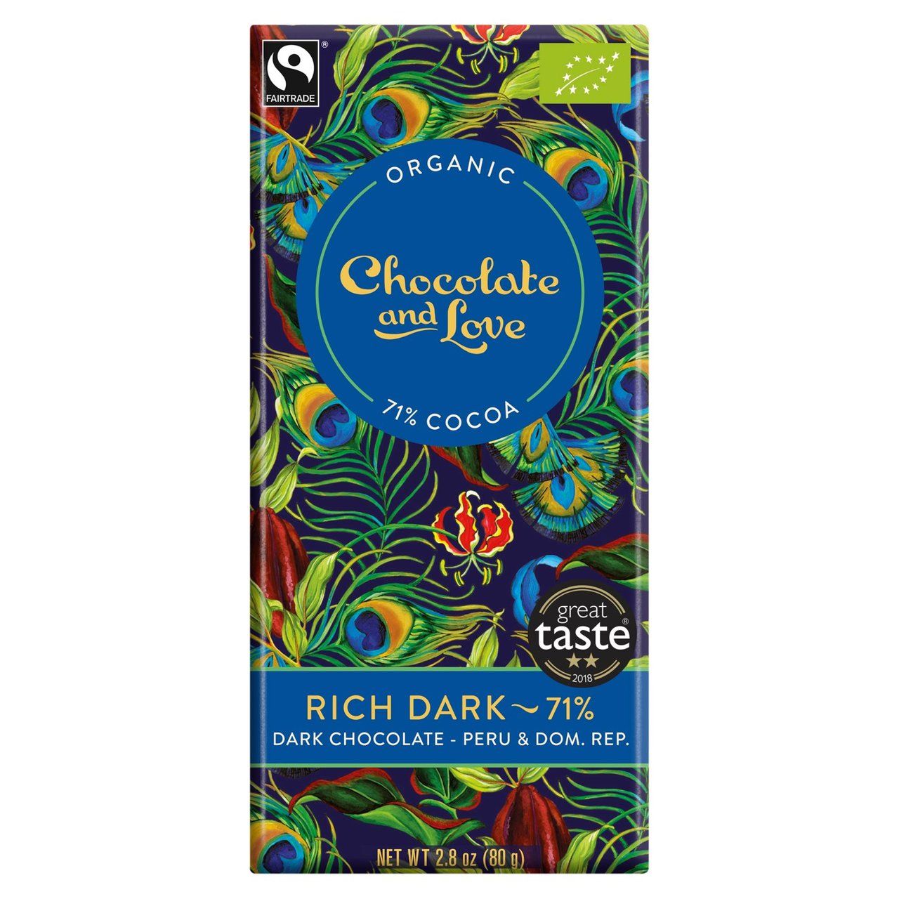Chocolate & Love Rich Dark 71% Chocolate Bars