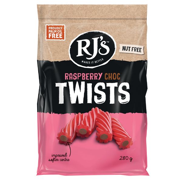RJ's Soft Licorice Raspberry Twists Fudge Tablet & Sweet