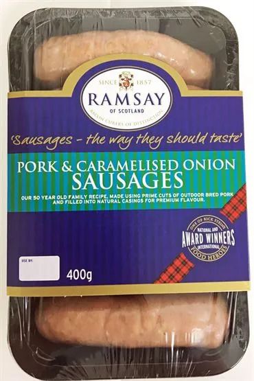 Ramsay Pork & Caramelised Onion Sausage