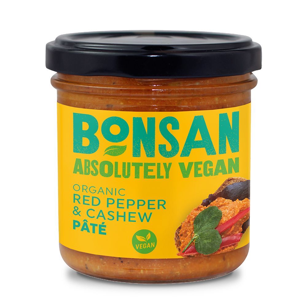 Bonsan Red Pepper & Cashew Vegan Pate Pates