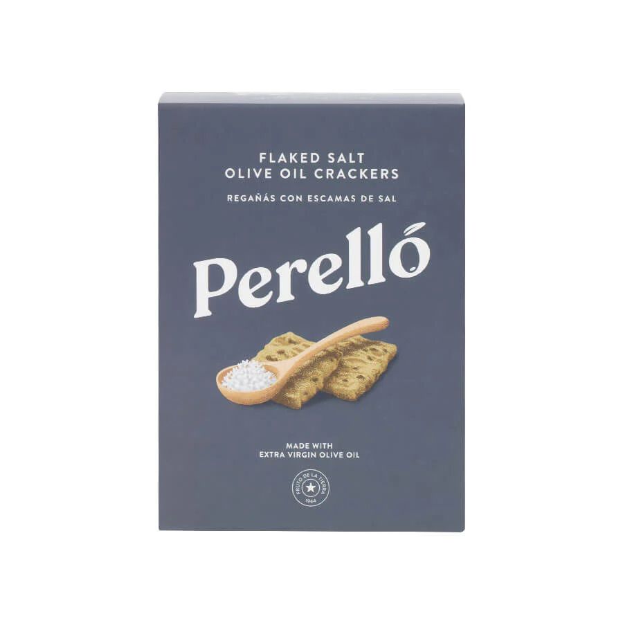 Perello Flaked Salt Olive Oil Crackers