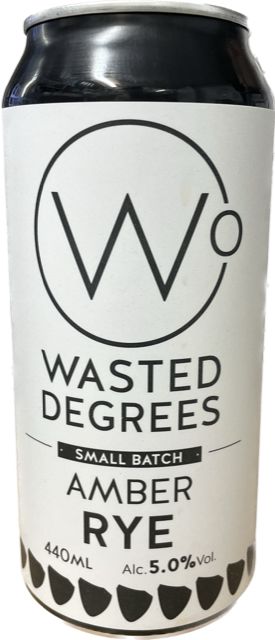Wasted Degrees Amber Rye Beers & Cider