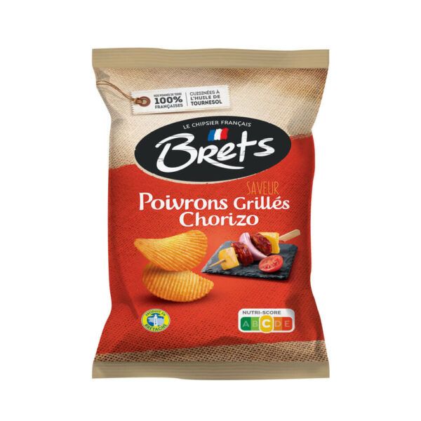 Brets Pepper and Chorizo Crisps