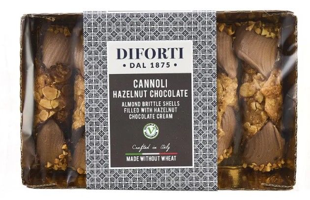 Diforti Gluten Free Hazelnut Chocolate Sicilian Cannoli