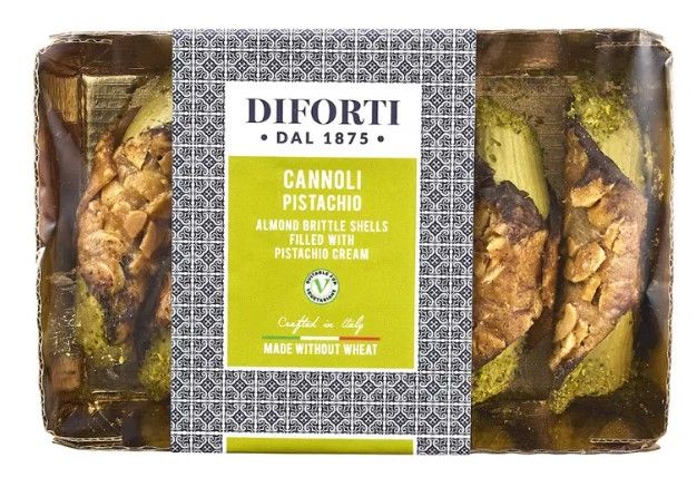 Diforti Gluten Free Pistachio Sicilian Cannoli