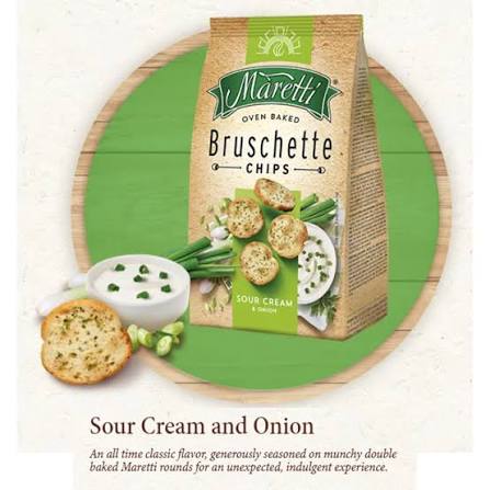 MARETTI Bruschette Chips - Chives & Sour Cream Flavour