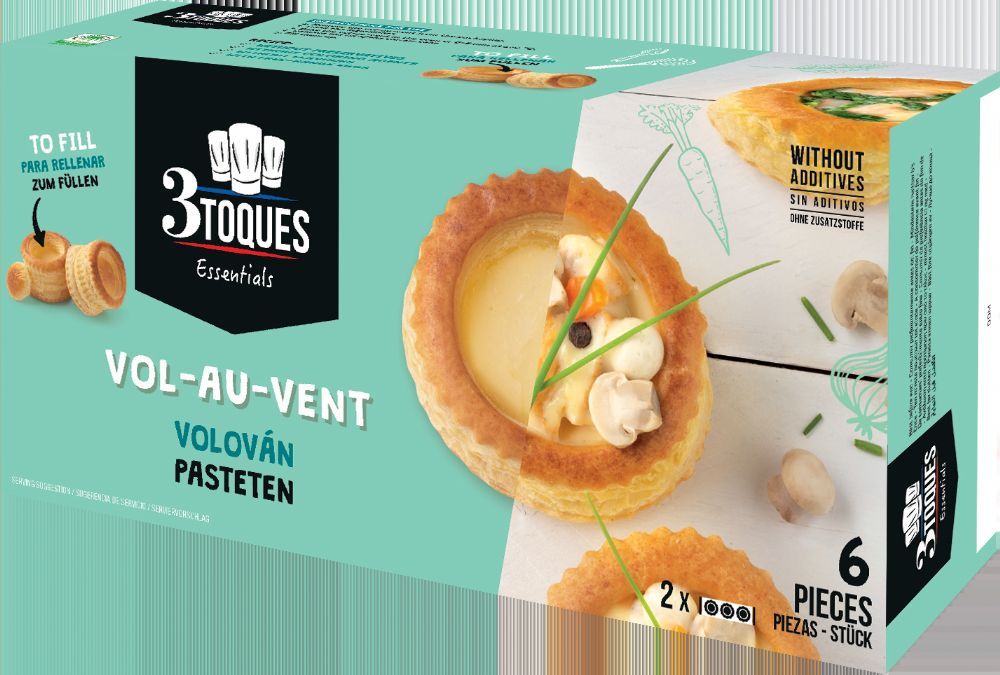 3 TOQUES 6 Vol-au-Vents