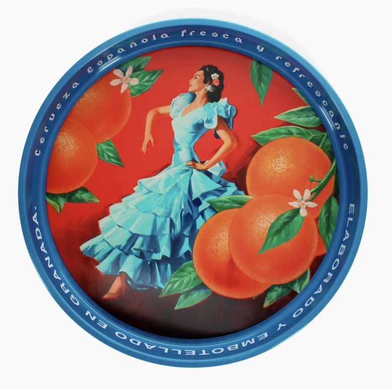 Round Metal Serving Tray