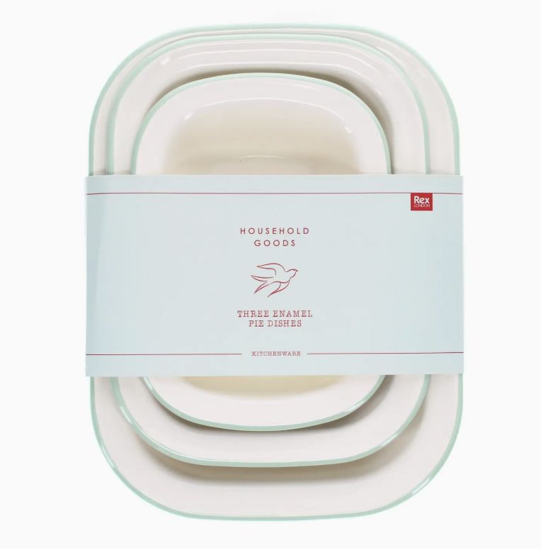 Enamel Pie Dishes - Pistachio