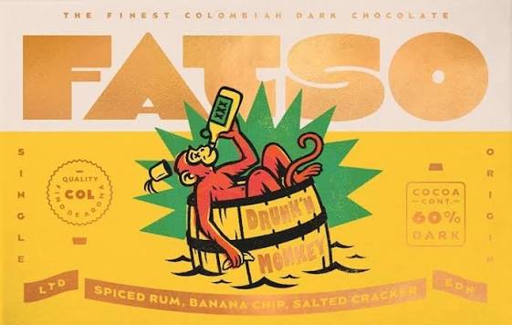 Fatso Drunk'n Monkey Chocolate Bar